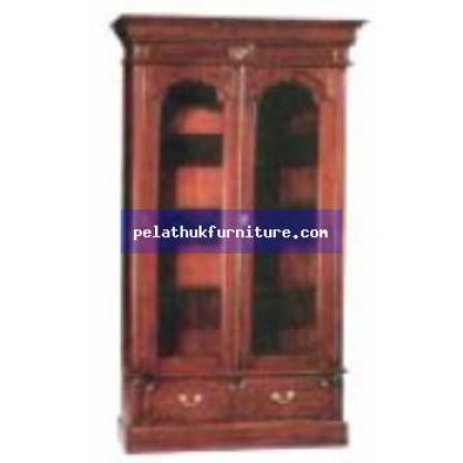 Victorian Bookcase 2 Door Antique Reproductions  Cabinets, Bookcases, Sideboards  Indonesia Furniture