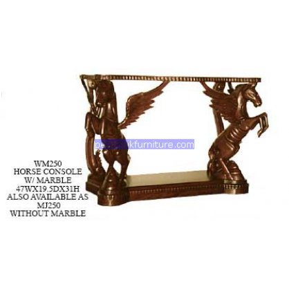 Horse Console with marble Antique Reproductions   Indonesia Furniture