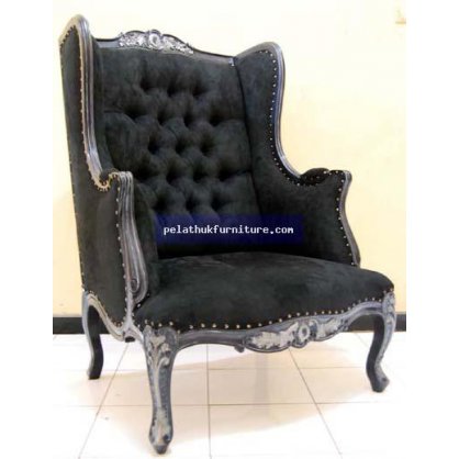 Wing Chair Painted Finish  Chairs and Sofas Indonesia Furniture
