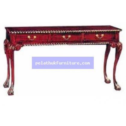 Writing table with 3 Drawer Antique Reproductions  Desks, Bureaus and Writing Tables Indonesia Furniture