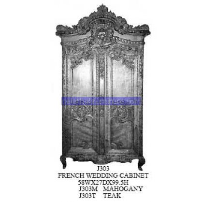 French Wedding Cabinet Antique Reproductions   Indonesia Furniture